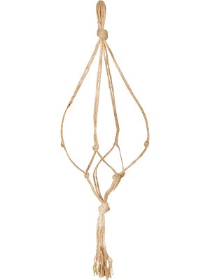 Подвес для кашпо Macrame Flowerpot Hanger Jute (для кашпо 30-40 см)