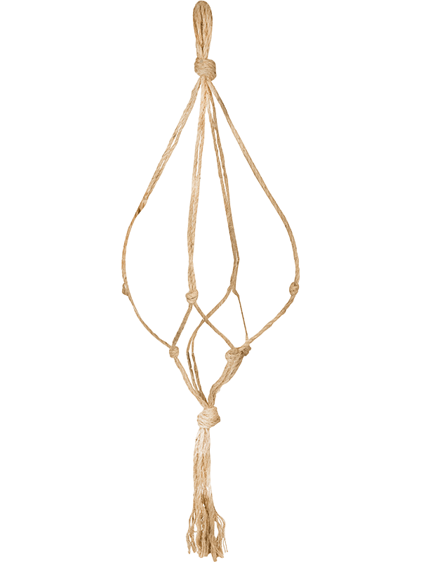 Подвес для кашпо Macrame Flowerpot Hanger Jute (для кашпо 30-40 см)