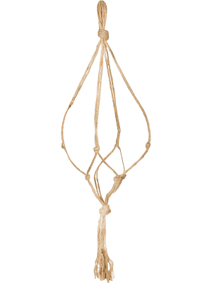 Подвес для кашпо Macrame Flowerpot Hanger Jute (для кашпо 35-45 см)