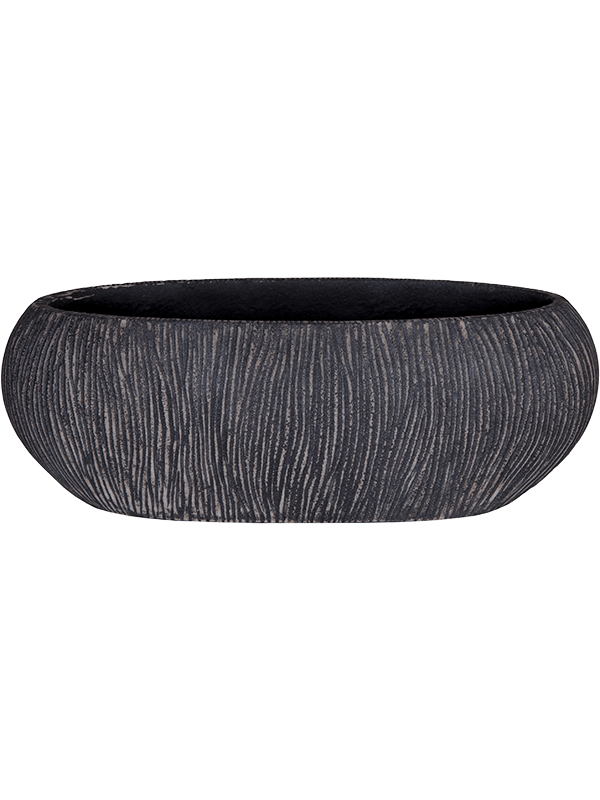 Кашпо Twist Boat planter black