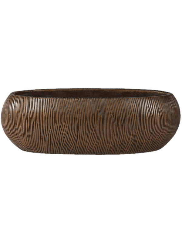 Кашпо Twist Boat planter bronze