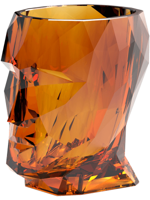 Кашпо Adan Nano Glossy Pot Clear Amber
