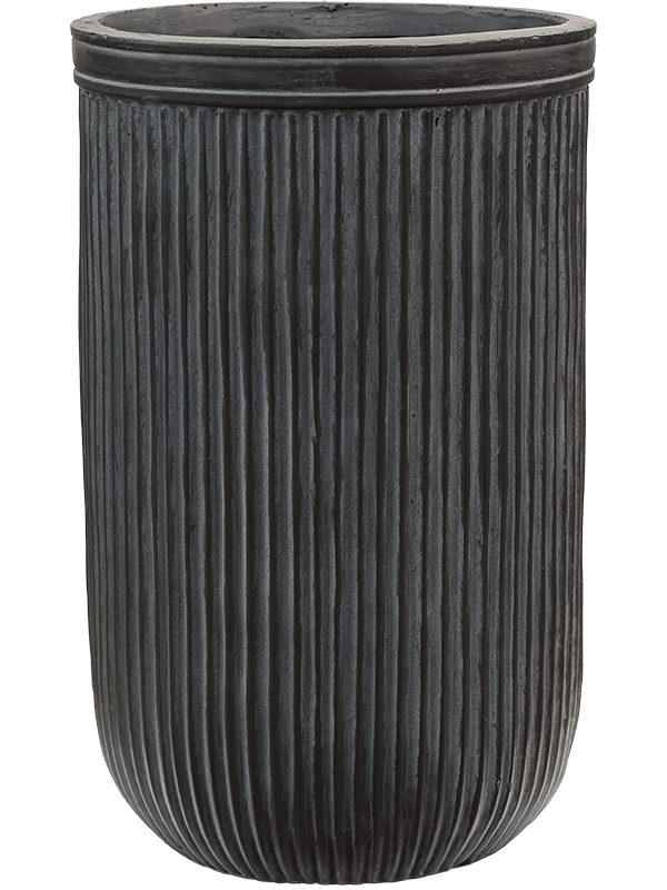 Кашпо Baq Vertical Rib Cylinder Anthracite