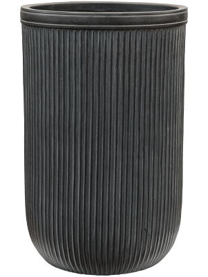 Кашпо Baq Vertical Rib Cylinder Anthracite