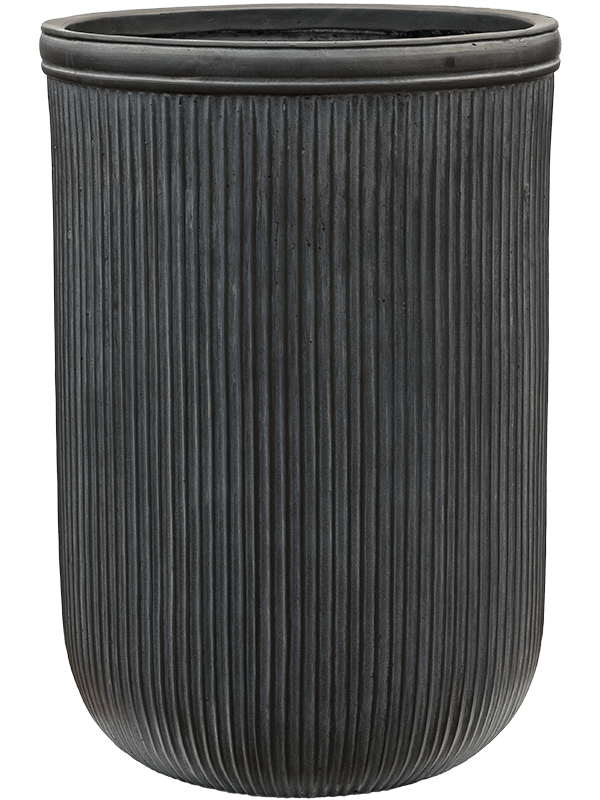 Кашпо Baq Vertical Rib Cylinder Anthracite