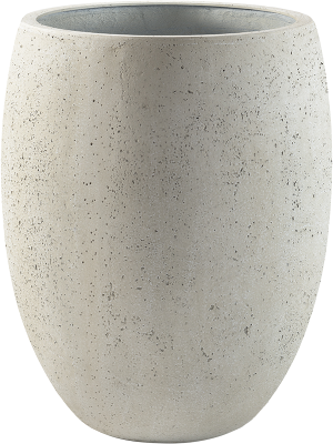 Кашпо Grigio Tall Balloon Antique White Concrete