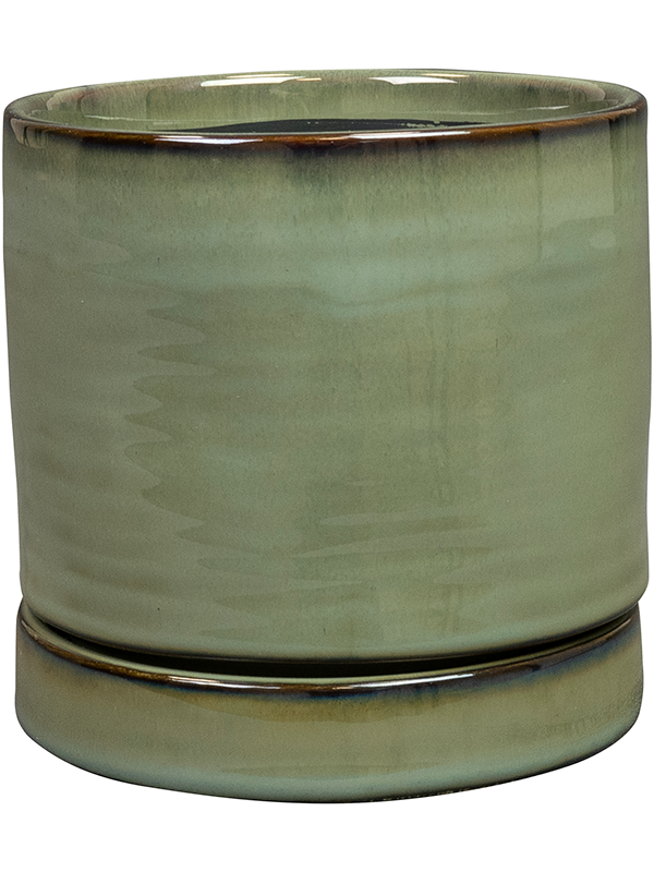 Кашпо с поддоном Lana Pot With Saucer Sea Green