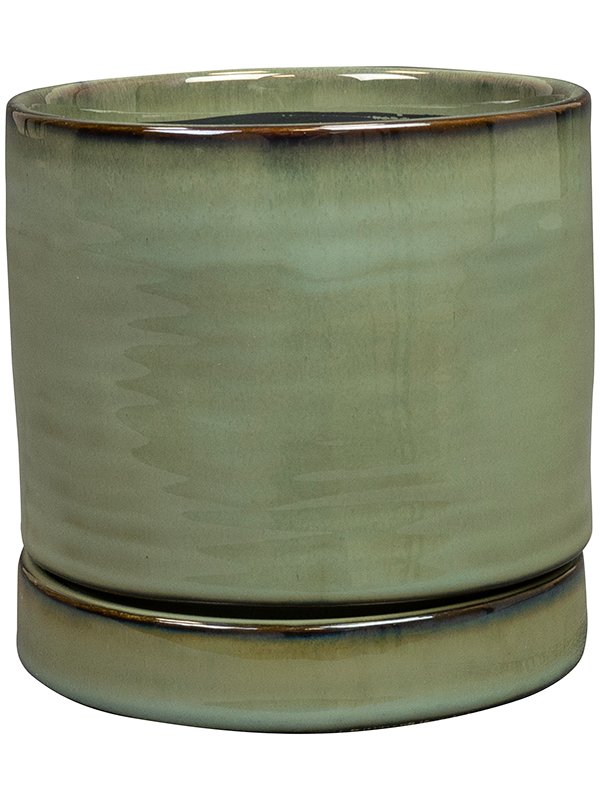 Кашпо с поддоном Lana Pot With Saucer Sea Green