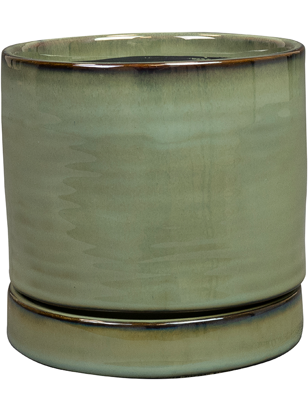 Кашпо с поддоном Lana Pot With Saucer Sea Green