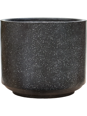 Кашпо Baq Terrazzo Cylinder Black