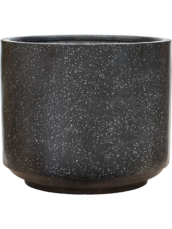 Кашпо Baq Terrazzo Cylinder Black