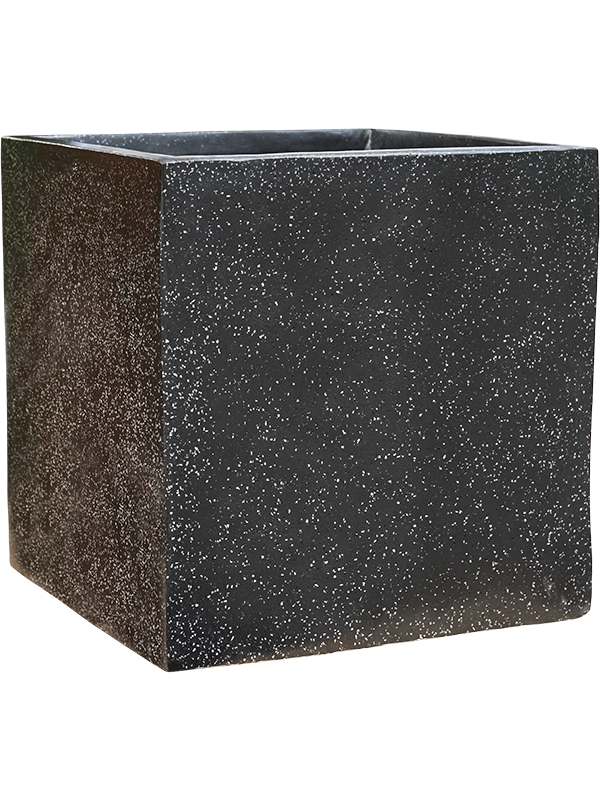 Кашпо Baq Terrazzo Cube Black