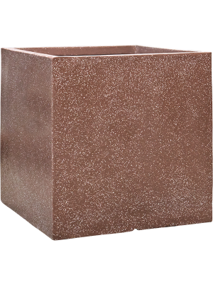 Кашпо Baq Terrazzo Cube Mocha