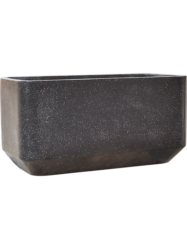 Кашпо Baq Terrazzo Rounded Rectangle Black