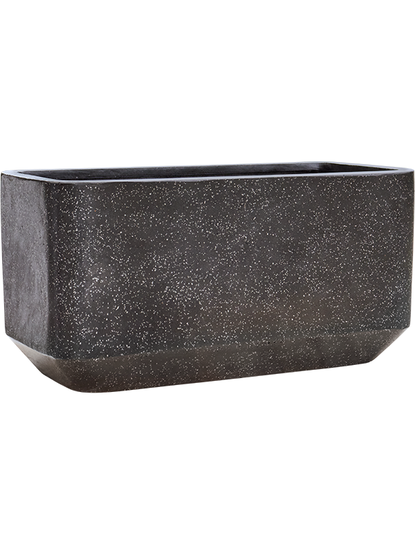 Кашпо Baq Terrazzo Rounded Rectangle Black